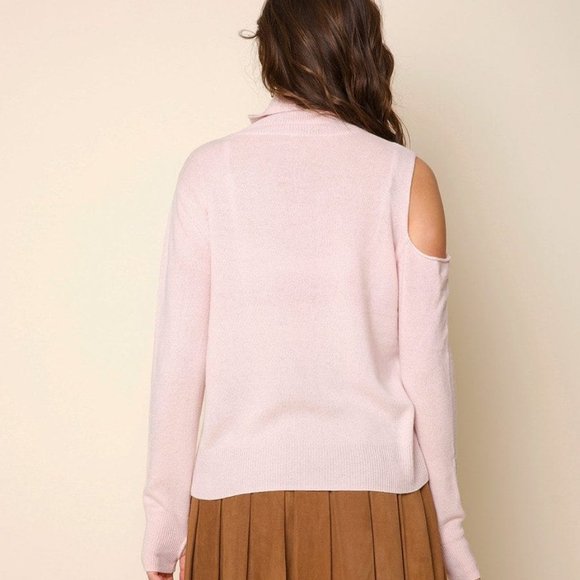 27 Miles Malibu Devon Cold Shoulder Pullover in Rose - Picture 4 of 4